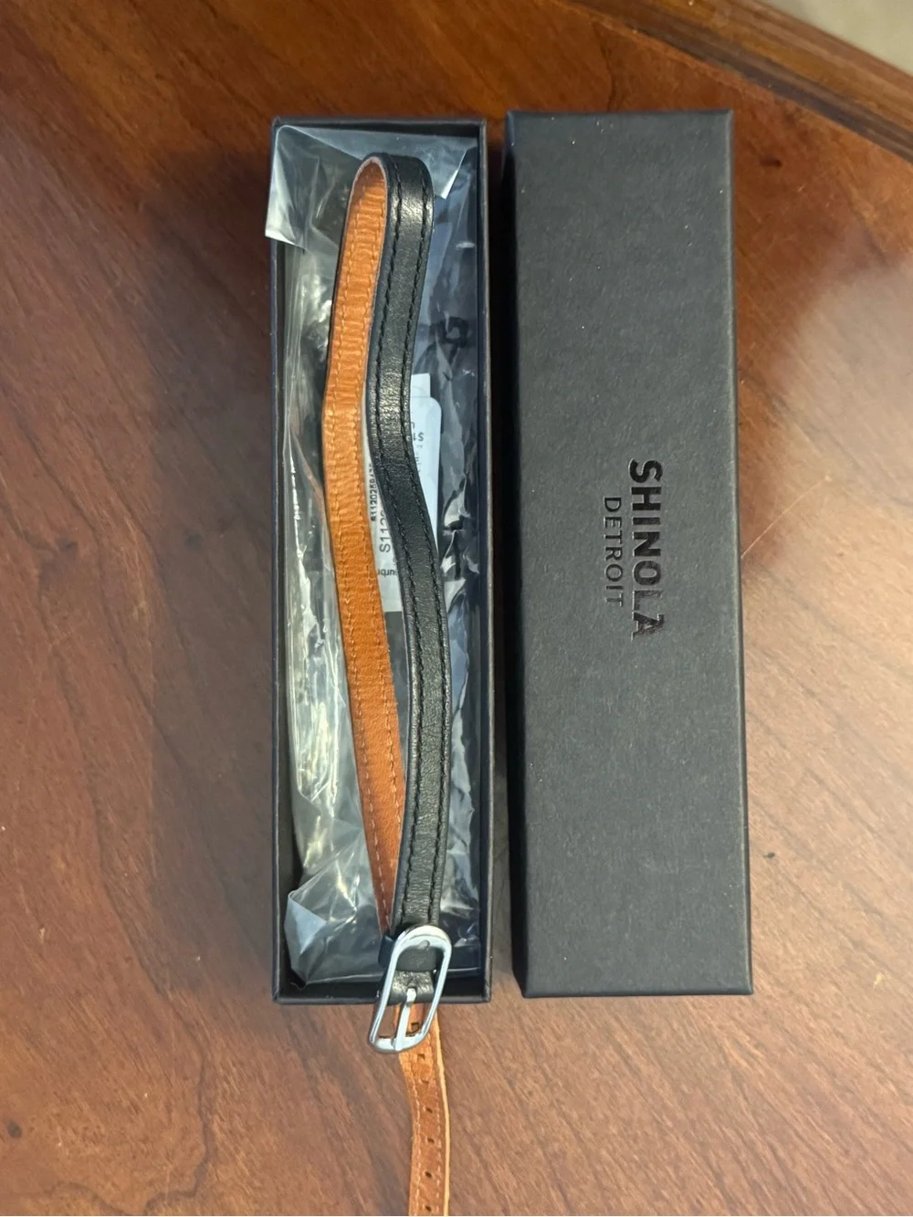 Shinola Detroit Double Wrap Leather Watch Strap